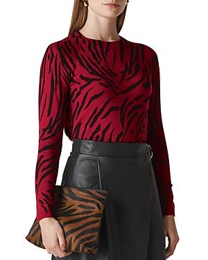 Whistles Tiger-print Sweater