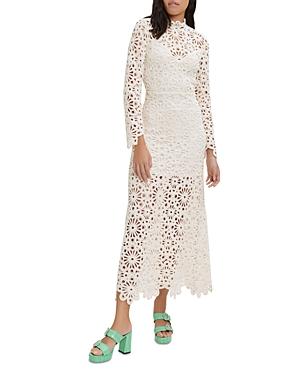 Maje Rozim Crochet Maxi Dress
