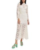 Maje Rozim Crochet Maxi Dress