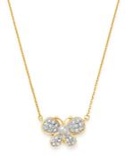 Bloomingdale's Diamond & Cultured Freshwater Pearl Butterfly Pendant Necklace In 14k Yellow Gold, 16.75 - 100% Exclusive