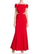 Mignon Short Sleeve Embellished Gown