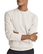 Reiss Perry Cotton Textured Regular Fit Crewneck Sweater