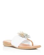 Andre Assous Women's Novalee Featherweights Leather Fringe Demi Wedge Sandals