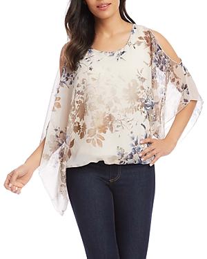 Karen Kane Cold Shoulder Scarf Top