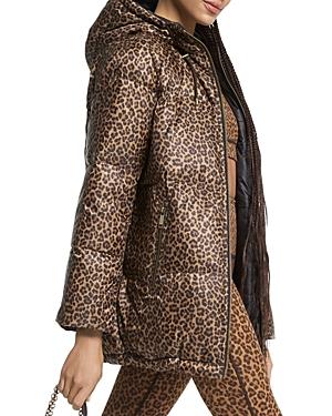 Michael Michael Kors Cheetah Print Puffer Jacket