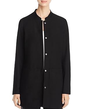 Eileen Fisher Petites Mandarin Collar Jacket
