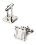 The Men's Store At Bloomingdale's Silver-tone Check Square Cufflinks
