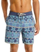 Faherty Good Feather Geo Print Regular Fit Board Shorts