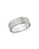 Bloomingdale's Diamond Men's Band In Brushed 14k White Gold, 0.50 Ct. T.w. - 100% Exclusive