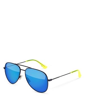 Saint Laurent Surf Mirrored Aviator Sunglasses, 55mm