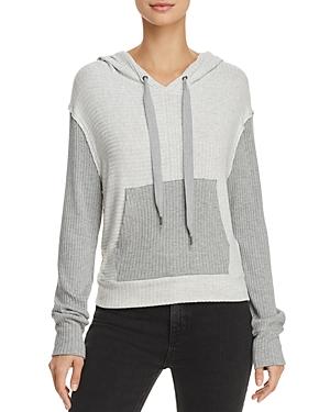 Splendid Sylvie Color-block Hooded Sweatshirt