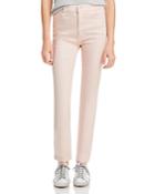Mother The Dazzler Hover Jeans In Pale Peach