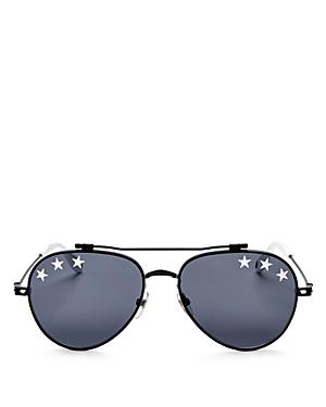 Givenchy Men's Embellished Aviator Sunglasses, 58mm