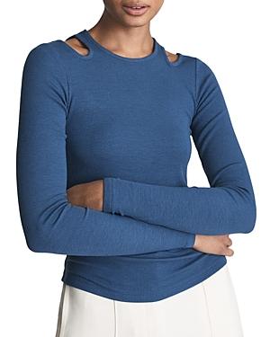 Reiss Laurel Ribbed Cutout Top