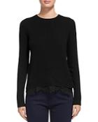 Whistles Lace-trim Sweater