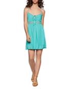 Bcbgeneration Crochet-trim Fit-and-flare Dress