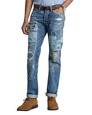 Polo Ralph Lauren Varick Slim Straight Distressed Jeans