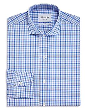 Ledbury Outline Check Slim Fit Dress Shirt