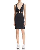 Project Social T Whitney Tie-front Cutout Dress