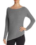 Marled Asymmetric Hem Sweater - 100% Exclusive