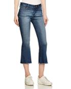 Dl1961 Lara Cropped Flare Jeans In Fauna