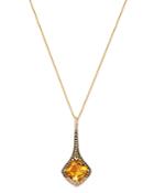 Bloomingdale's Citrine, Yellow Sapphire & Diamond Drop Necklace In 14k Yellow Gold, 18 - 100% Exclusive