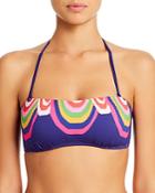 Trina Turk Rainbow Swirl Bandeau Bikini Top