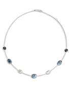 Ippolita Sterling Silver Rock Candy Multi Stone Statement Necklace, 16-18
