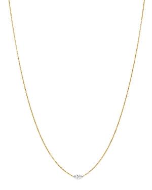 Aerodiamonds 18k Yellow Gold Solo Marquise Diamond Necklace, 16