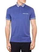 Ted Baker Frog Flat Knit Polynosic Polo Shirt