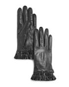 Rebecca Minkoff Mini Tassel Leather Tech Gloves