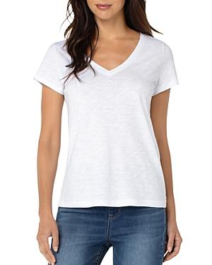 Liverpool Los Angeles Slim Fit V Neck Tee