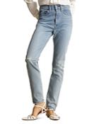 Polo Ralph Lauren Callen High-rise Slim Jeans In Light Indigo