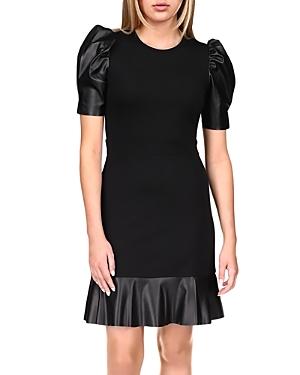 Michael Michael Kors Mixed Media Ruffle Dress