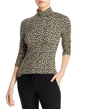 Boss Emerie Printed Mock Neck Top