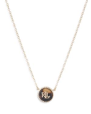 Lauren Ralph Lauren Monogram Pendant Necklace, 16