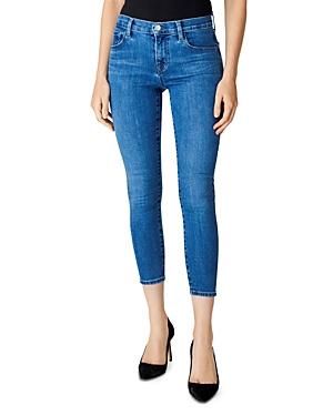 J Brand Mid-rise Cropped Skinny Jeans In Heart