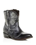 Frye Women's Billy Distressed Leather Low-heel Western Boots