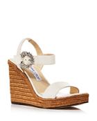 Jimmy Choo Women's Mirabelle 110 Espadrille Wedge Heel Sandals