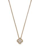 Diamond Clover Pendant Necklace In 14k Yellow Gold, 0.25 Ct. T.w. - 100% Exclusive