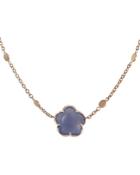 Pasquale Bruni 18k Rose Gold Floral Chalcedony Pendant Necklace, 16