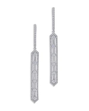 Bloomingdale's Diamond Linear Drop Earrings In 14k White Gold, 1.50 Ct. T.w - 100% Exclusive