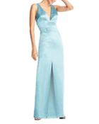 Aidan By Aidan Mattox Liquid Satin Column Gown