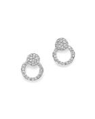 Kc Designs 14k White Gold Diamond Mini Circle Earrings