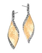 John Hardy Sterling Silver & 18k Bonded Gold Classic Chain Hammered Drop Earrings