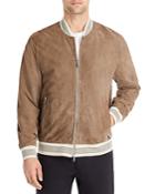 Theory Suede City Bomber Jacket