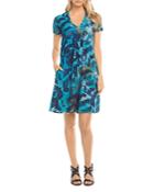 Karen Kane Quinn Tie Dyed V Neck Dress