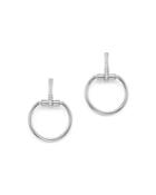 Roberto Coin 18k White Gold Classic Parisienne Diamond Small Round Earrings