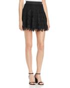 Aqua Lace Frayed Hem Mini Skirt - 100% Exclusive