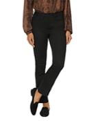 Nydj Slim Bootcut Ankle Jeans In Black Rinse